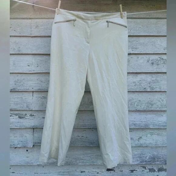 Rudy Rd, cream colored dress pants NWT Size16P - Picture 1 of 4
